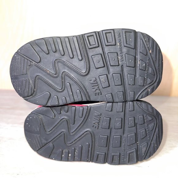 Nike Air Max 90 Retro Infrared Pink/ Black/White 408112-122 Infant 4C - Picture 8 of 11